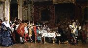Jean Leon Gerome Louis XIV and Moliere Sweden oil painting artist